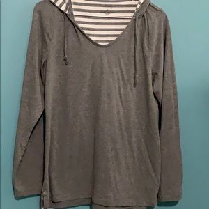 Hooded light weight sweatshirt